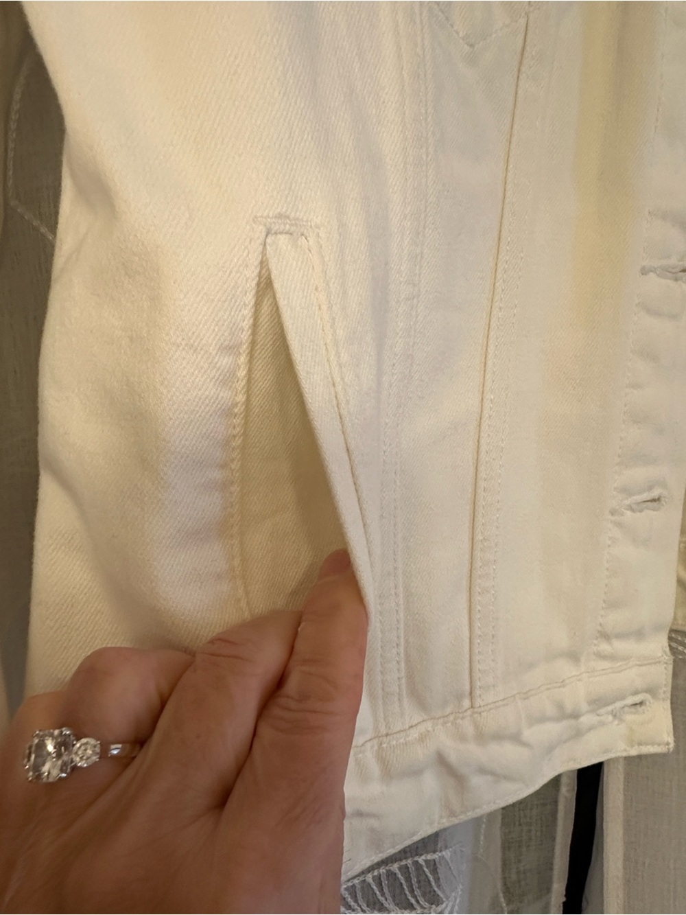 Lucky Brand Women's white Denim Jacket - Picture 6 of 11